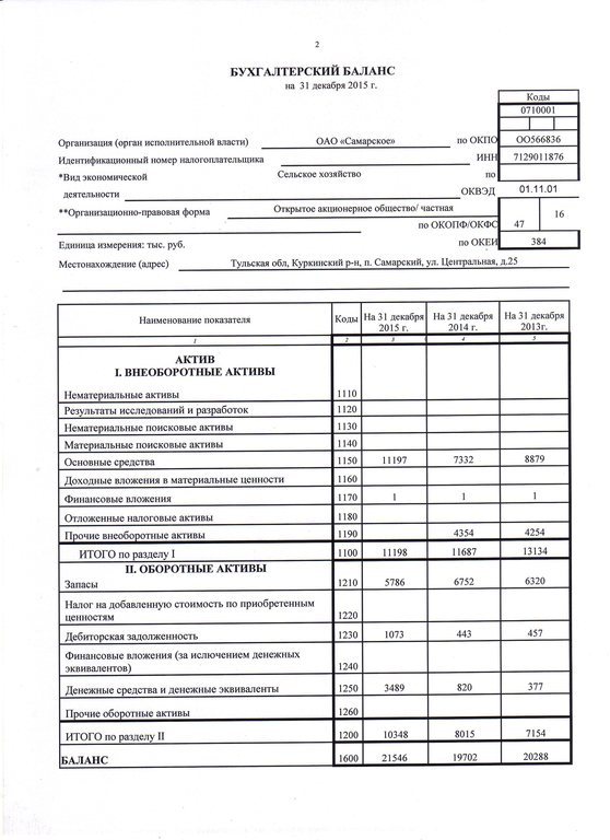 Баланс бухгалтерский образец 2022